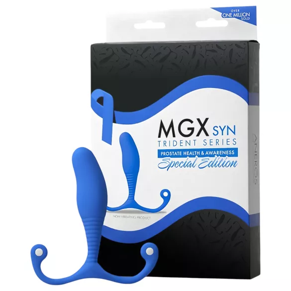 Aneros MGX Syn Trident - dildo za prostatu (plavi)