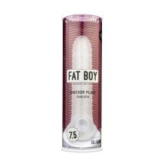 Fat Boy Checker Box - navlaka za penis - 19 cm - bijela