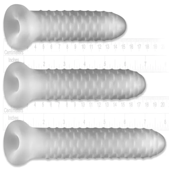 Perfect Fit - Fat Boy Checker Box - navlaka za penis (19 cm, bijela)