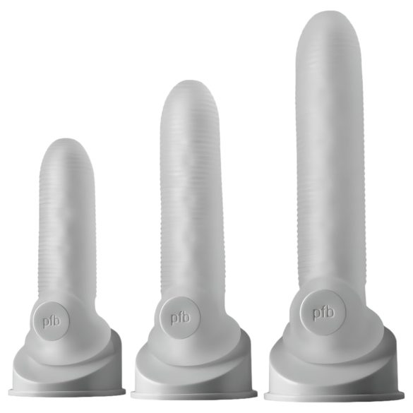Fat Boy Micro Ribbed - navlaka za penis - rebrasti - 15 cm - bijela