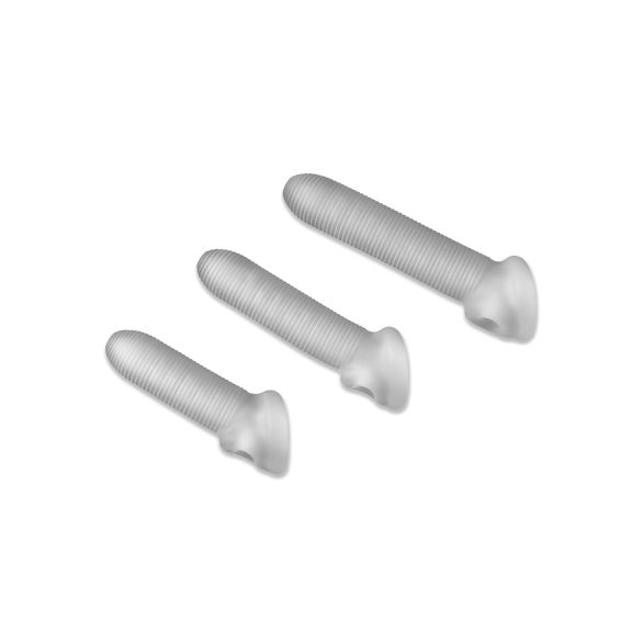 Fat Boy - penis rukav - rebrasti - 17 cm - bijeli