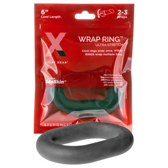 Perfect Fit Ultra Wrap 6 - debeli penis prsten - crna - 15 cm