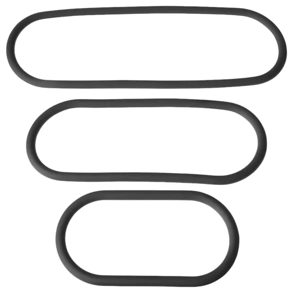 Perfect Fit - set tankih erekcionih prstenova - crna - 3 komada