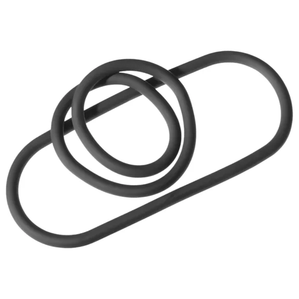 Perfect Fit - penis prsten - tanak - crni - 22 cm