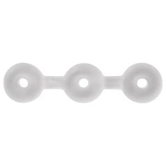 Perfect Fit Triple - set penis prstenova - bijela