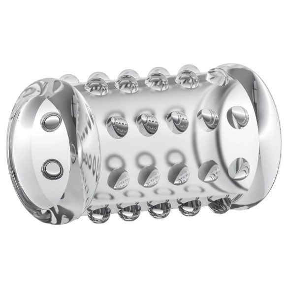 Stay Hard - penis prsten s točkicama - prozirni