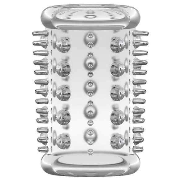 Stay Hard - penis prsten s bodljicama - prozirni