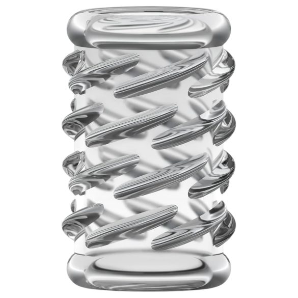 Stay Hard - penis prsten s uzorkom - prozirni