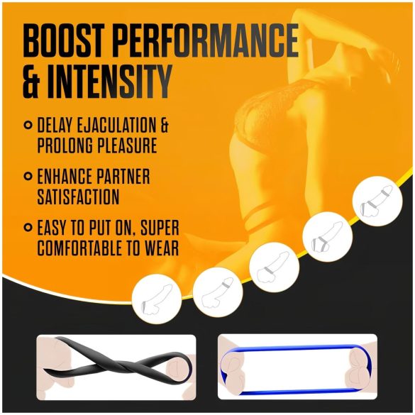 Stay Hard - set prstena za penis - 3 komada - raznobojni