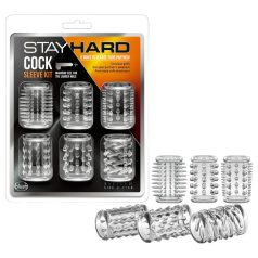 Stay Hard - set penis prstena - prozirni - 6 komada