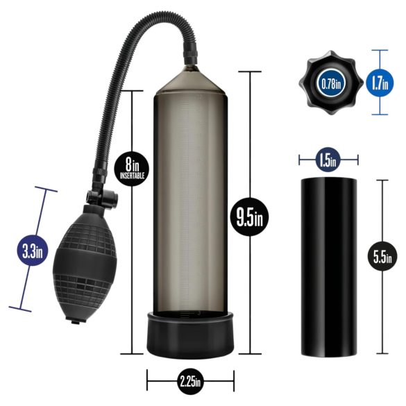 Quickie Kit - set za penis pumpu - debeli cilindar - 4 dijela