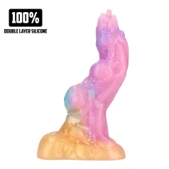 Aj! Rainbow Invader - silikonski fetiš dildo (duga)