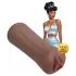 XKIN Beauty Queen Lulu - realistična umjetna vagina masturbator (tamna prirodna)
