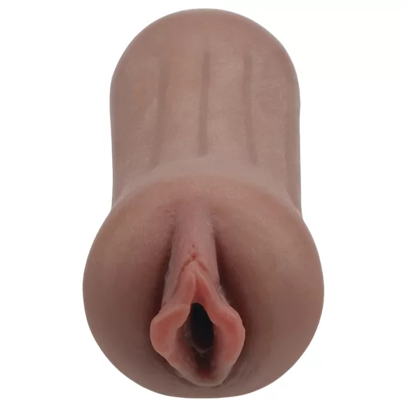 XKIN Beauty Queen Lulu - realistična umjetna vagina masturbator (tamna prirodna)