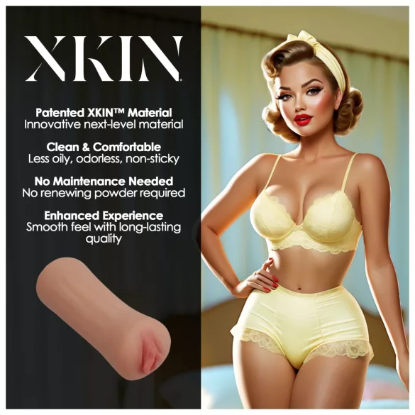 XKIN Party Slut Bettie - realistična umjetna vagina masturbator (natur)