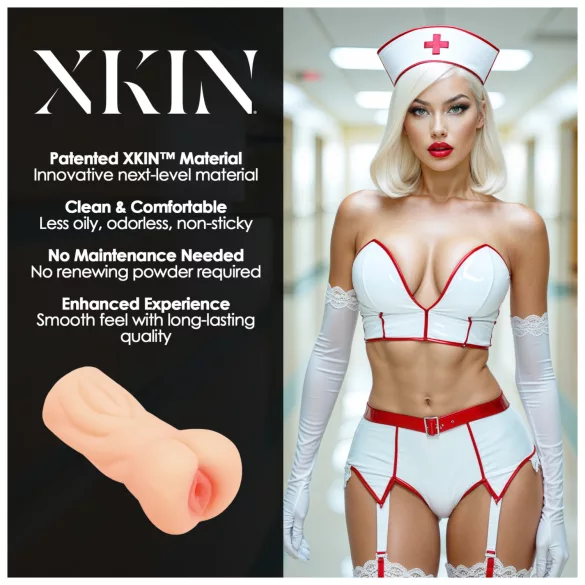 XKIN Tiffany Throatcheck - realistična umjetna vagina masturbator (prirodna)