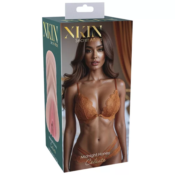 XKIN Honey Celeste - realistični umjetni vagina masturbator (prirodna boja)