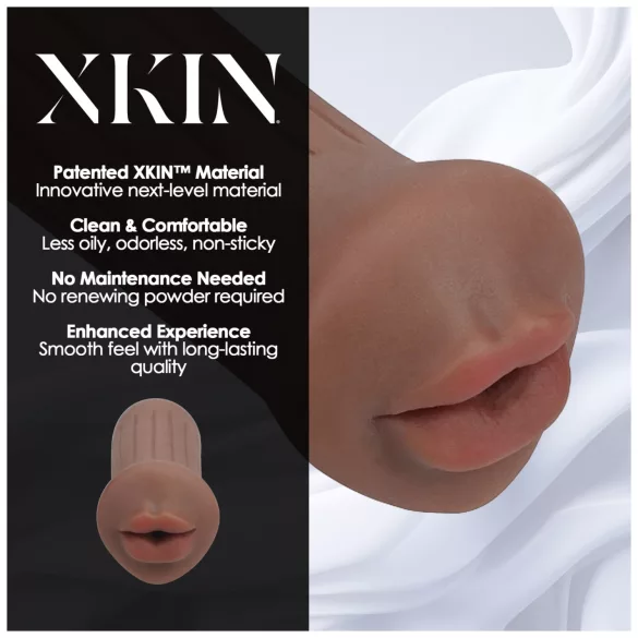XKIN - umjetna vagina masturbator - S (tamna prirodna)