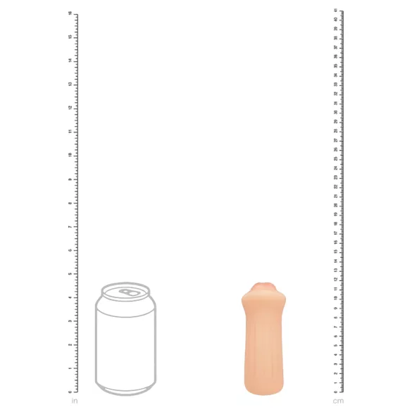 XKIN - realistični umjetni vaginialni masturbator - S (prirodna boja)
