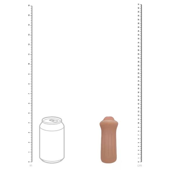 XKIN - umjetna vagina masturbator - S (tamna prirodna)