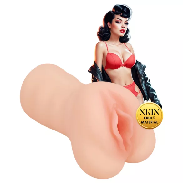 XKIN Greaser Girl Misty - realistična umjetna vagina masturbator (naturalna)