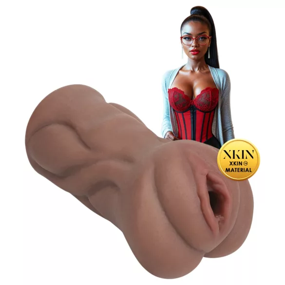 XKIN Librarian Paige - realistična umjetna vagina masturbator (prirodna)