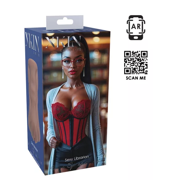 XKIN Librarian Paige - realistična umjetna vagina masturbator (prirodna)