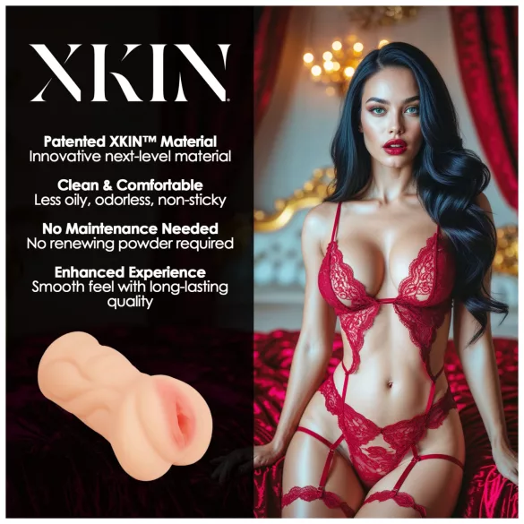 XKIN Seduction Tatiana - realistična umjetna vagina masturbator (natur)