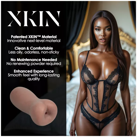 XKIN Eternal Asha - realistična silikonska guza masturbator (natur)