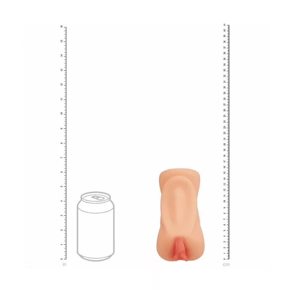 XKIN Lexi Lockerload - realistična umjetna vagina masturbator (prirodne boje)