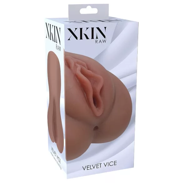 XKIN - realistična umjetna vagina - L (tamna prirodna)