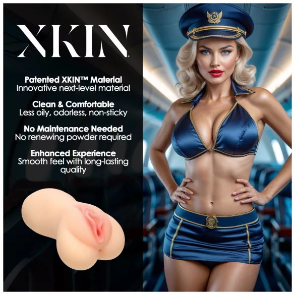 XKIN Lexi Cockpit - realistična umjetna vagina masturbator (prirodna)