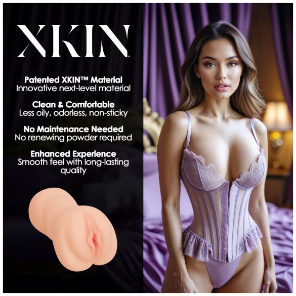 XKIN Sweet Delilah - realistična umjetna vagina masturbator (naturale)