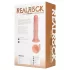 RealRock - vibrator s vakuumskim postoljem - realističan - 20,5 cm - bež