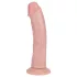 RealRock - vibrator s vakuumskim postoljem - realističan - 20,5 cm - bež