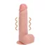 RealRock - dildo s vakuumskom podlogom - prirodna boja - 18 cm