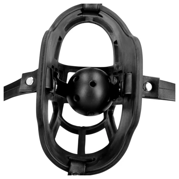 Ouch! - gag s integriranim ustnim podrškom - crna