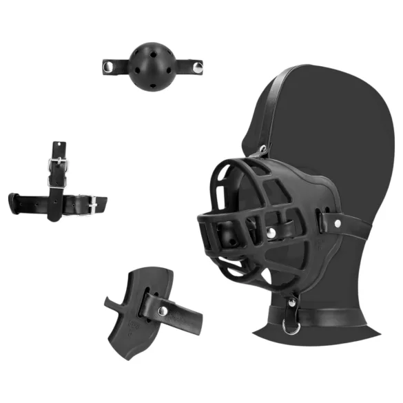 Ouch! - gag s integriranim ustnim podrškom - crna