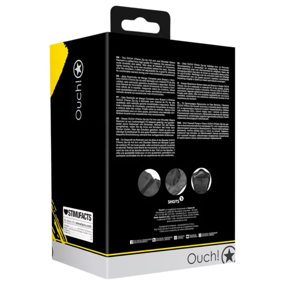 Ouch! - vezivanje ruku iza leđa - crna