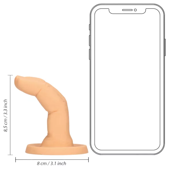 S-Line - dvoprstni dildo (prirodni)