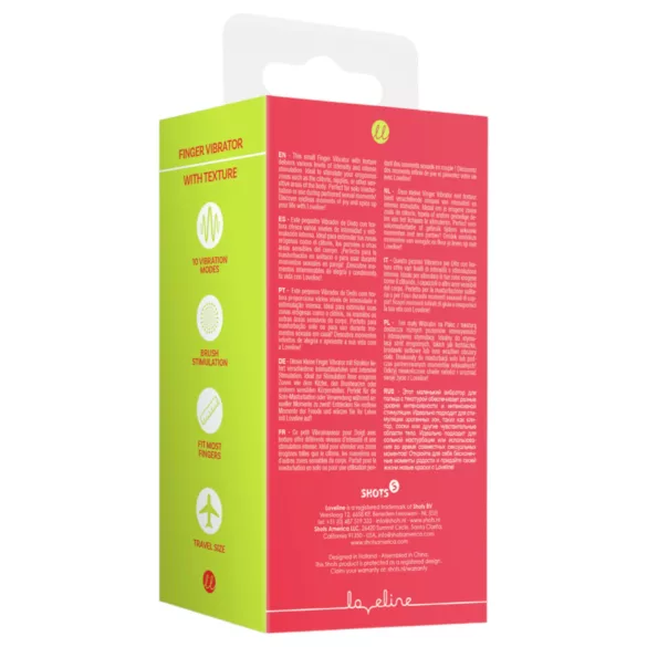 Loveline - vibrirajući prsten za prst - crveni