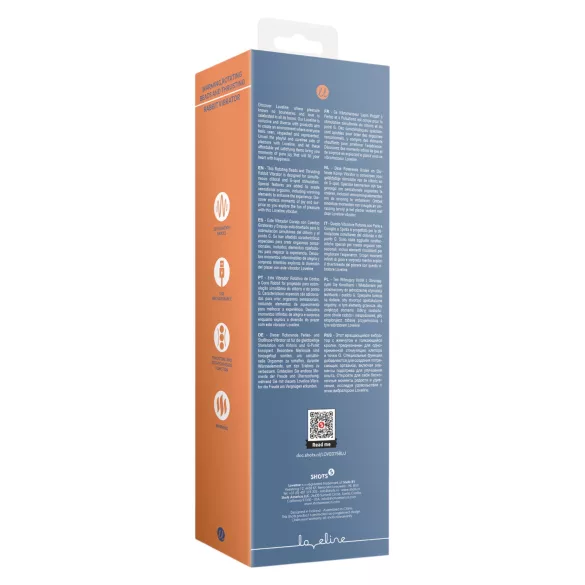 Loveline - zagrijavajući potisni vibrator (plavi)