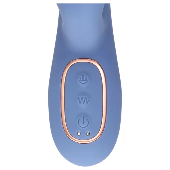 Loveline - zagrijavajući potisni vibrator (plavi)