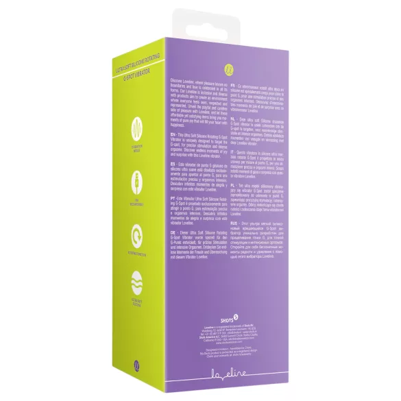 Loveline - rotirajući vibrator na baterije - pink