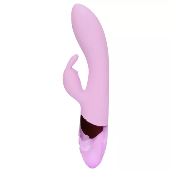Loveline - punjivi zeko vibrator s klitoralnim stimulatorom (rozi)