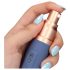 Loveline Travel - vibrator s punjivom baterijom i spremnikom za lubrikant (pastelno plava)