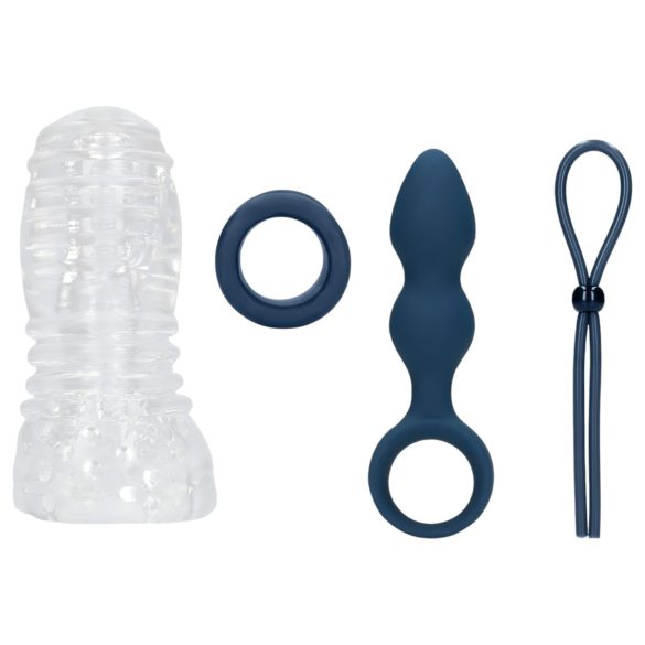 Loveline (S)explore - set seksualnih igračaka za muškarce (plavo)