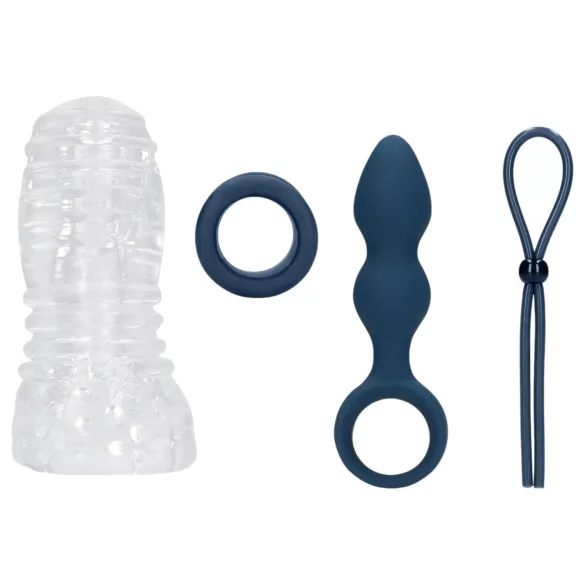 Loveline (S)explore - set seksualnih igračaka za muškarce - plava