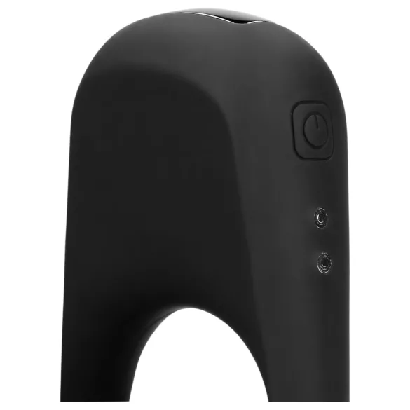 Loveline - vibrirajući prsten za penis na punjenje - crni