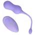 Loveline - vibratorna jaja na daljinsko upravljanje - punjiva - ljubičasta